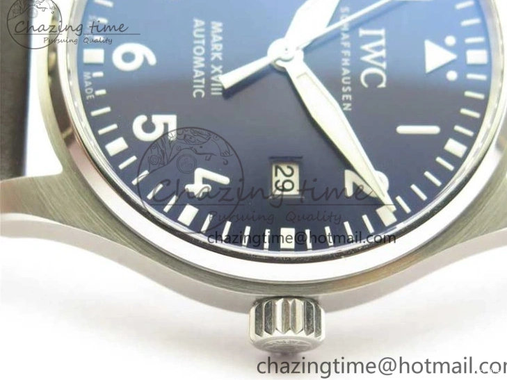 MIROTIME 0419 MARK XVIII Le Petit Prince IW327004 SS FKF 1:1 Best Edition Blue Dial On Brown Leather Strap Trendsetting 7117